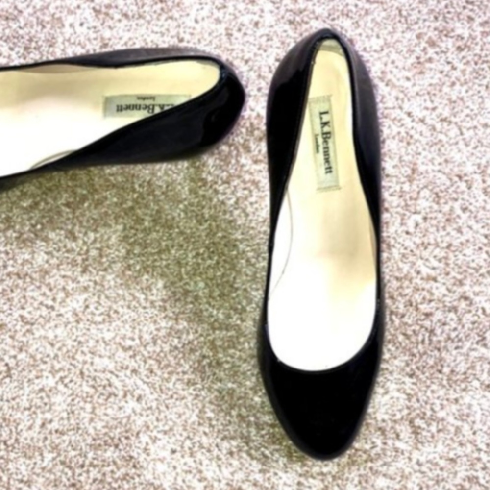 LK Bennett Sybila Black Heels Size 39.5